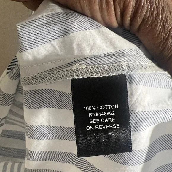 Torrid women’s Sz 1X blue& white Striped Skater Mini Dress summer - Picture 12 of 12